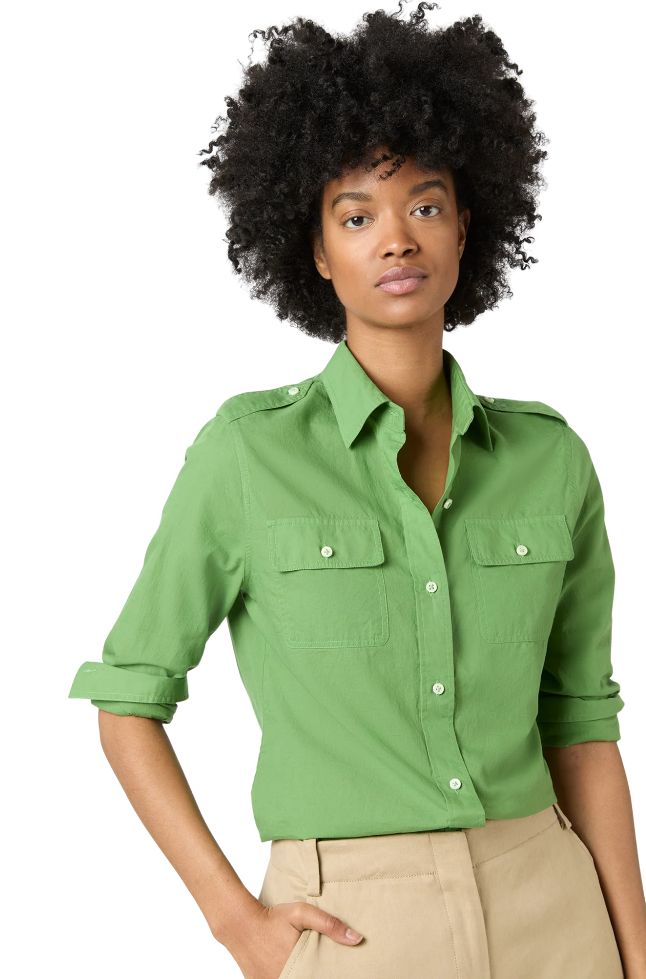 Ann-mashburn-safari-shirt-green-button-up