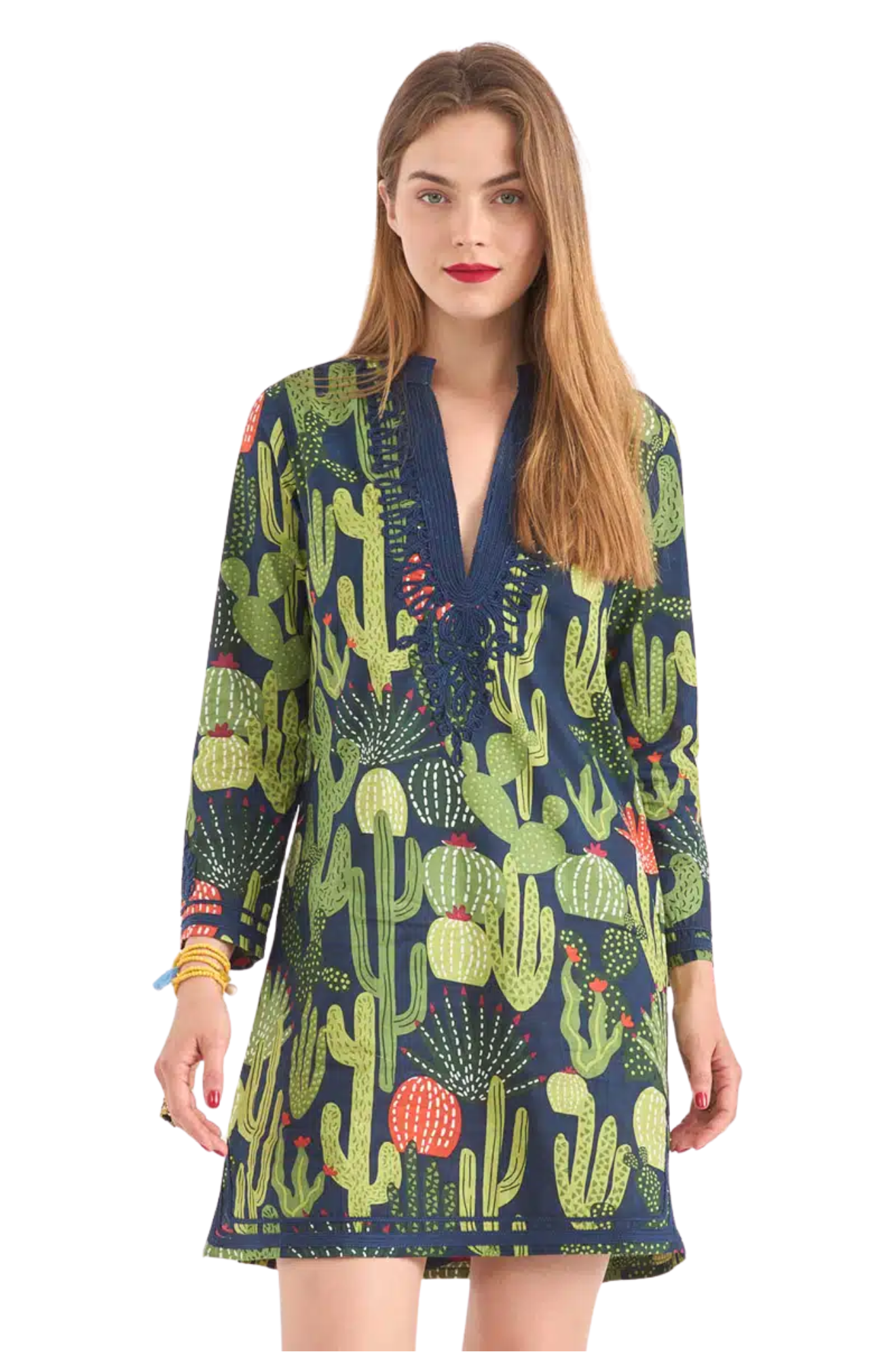 Gallabia-india-mini-cactus-print-dress