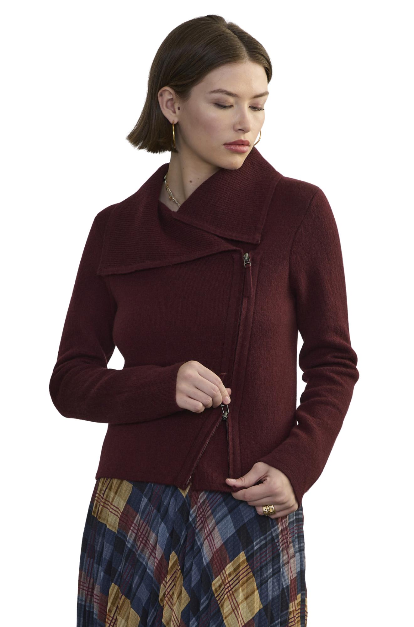 Margaret-O'Leary-St.-Bridget-Moto-Zip-Up-port