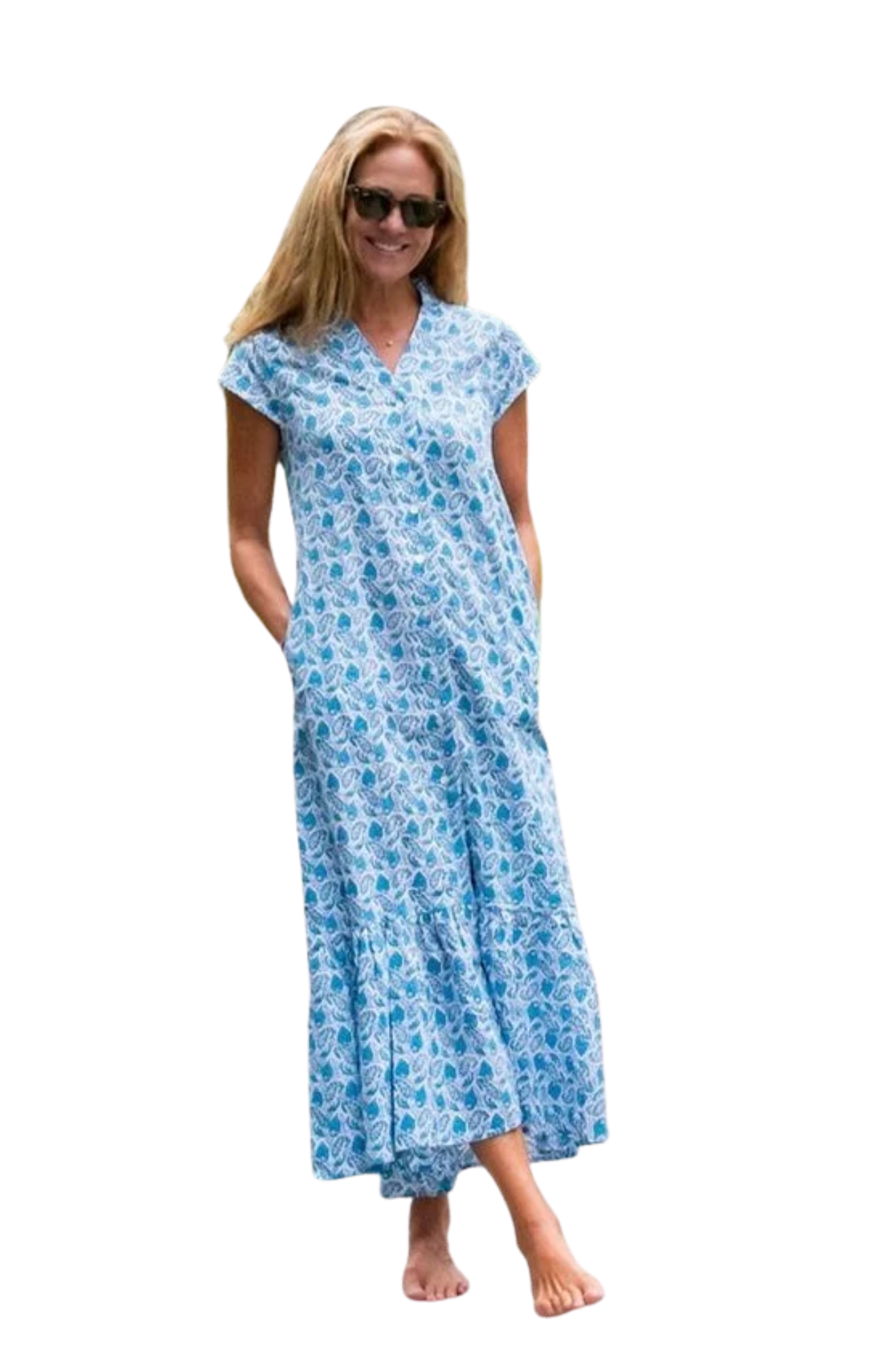 Perry-Walker-The-Caitlin-Dress-Blue-Paisley-Stamp