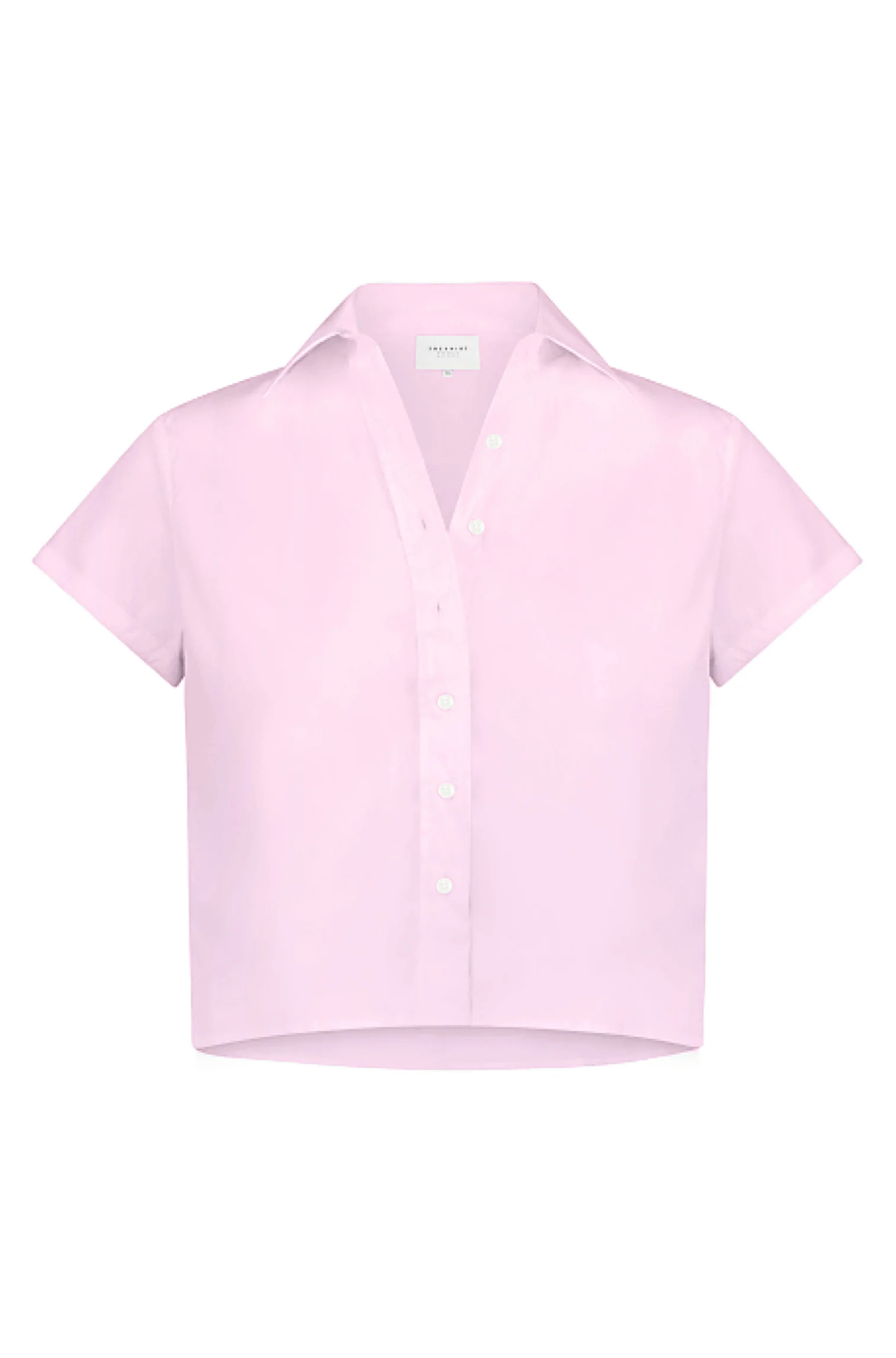 Boxy Short Sleeve Cropped Shirt