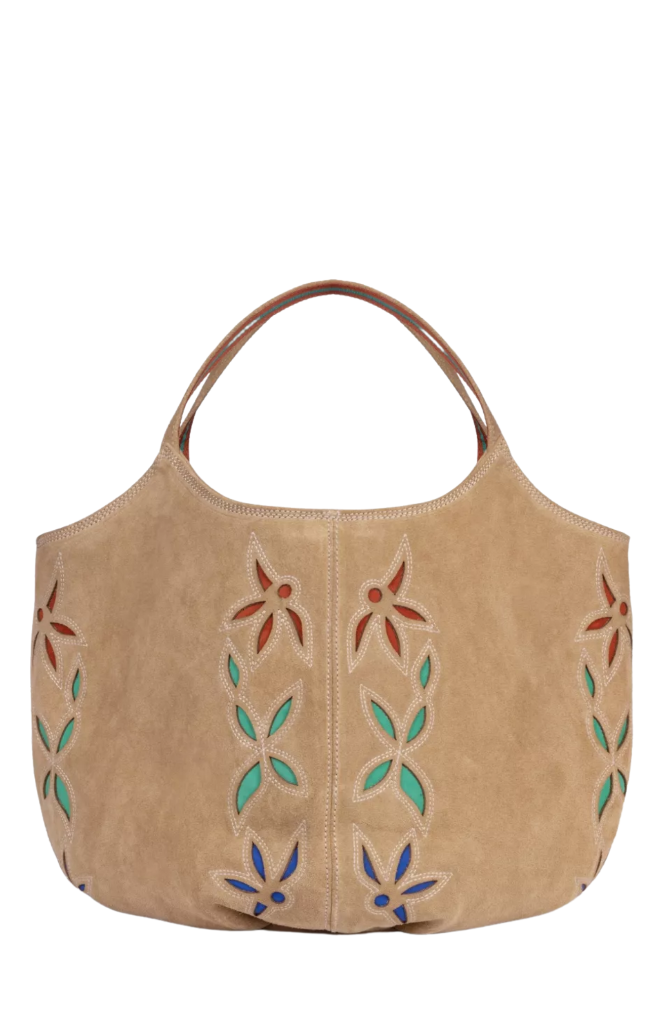 Pillow Embroidered Bag Sand