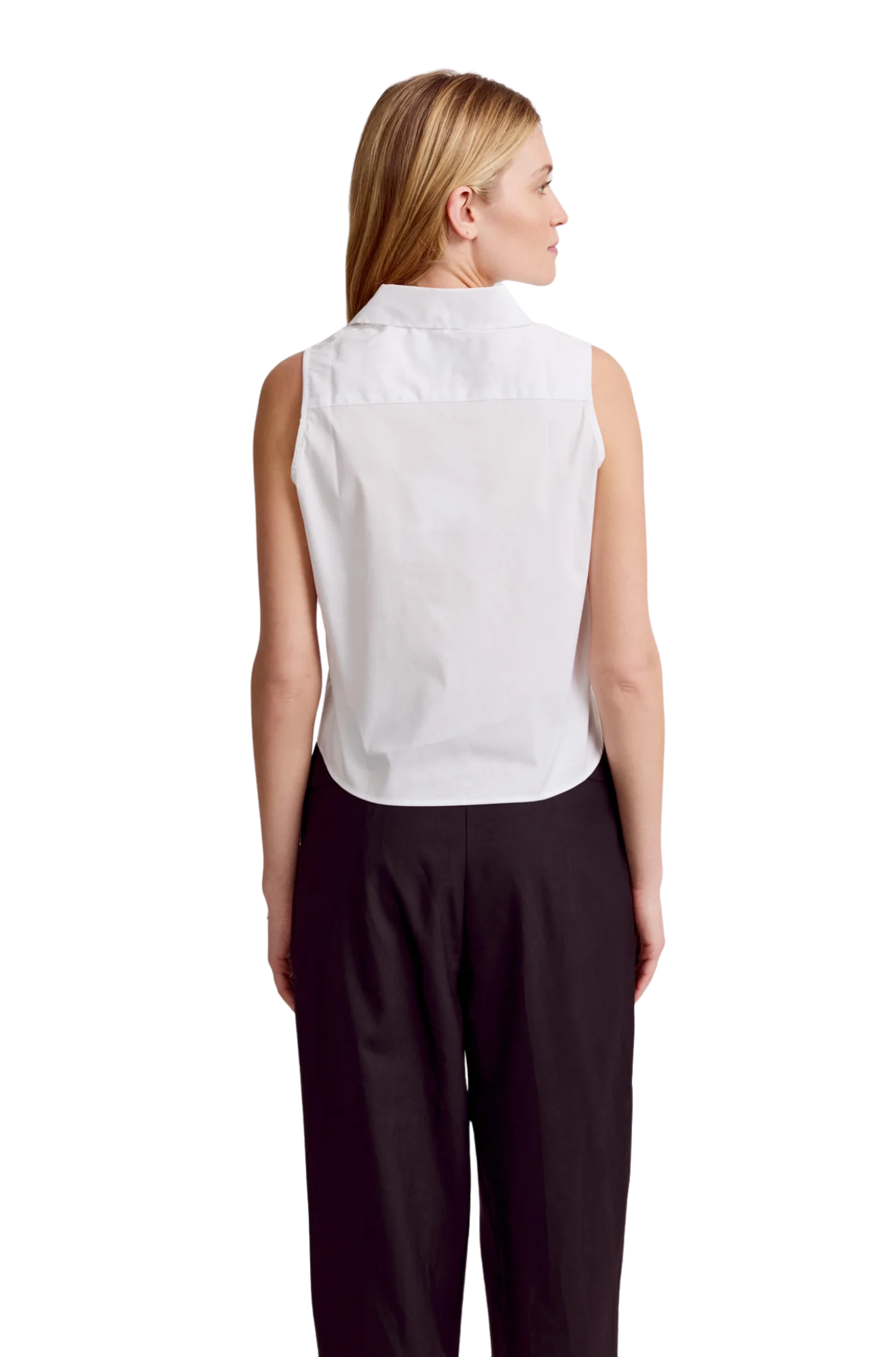 The Boxy Cropped Sleeveless Shirt