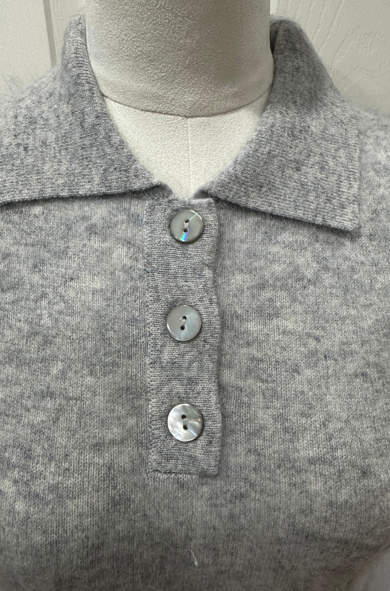 Cropped S/S Polo W/ Colorblock Stripe