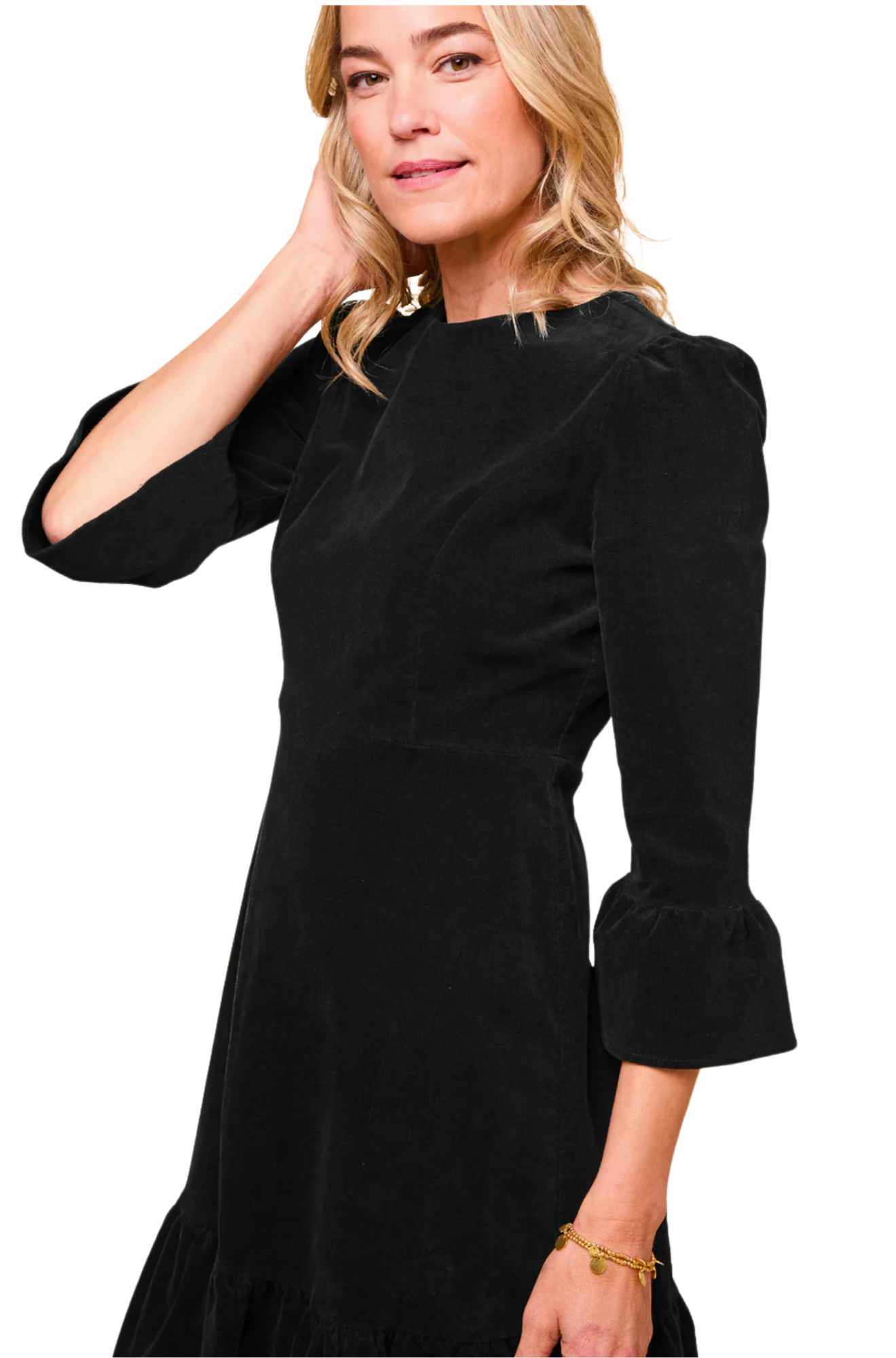Victoria Short Stretch Corduroy Dress