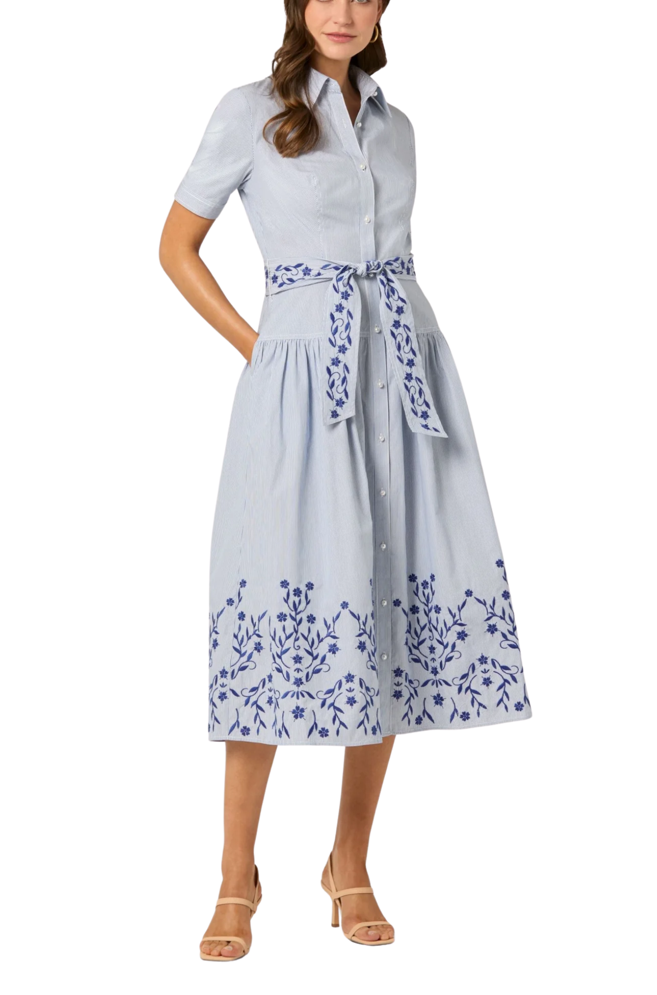 Shoshanna-finley-dress-light-blue-navy-floral-design