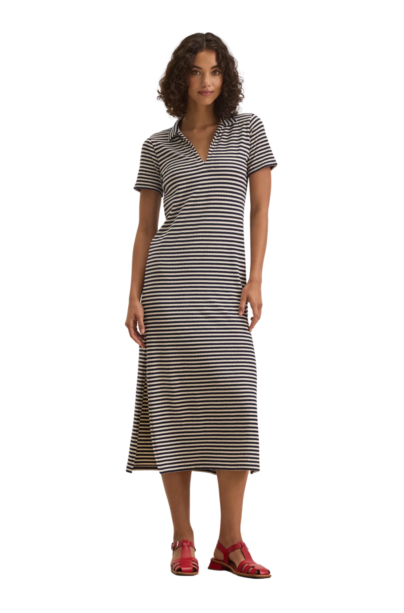 Velvet-by-graham-and-spencer-khan-dress-striped-white-navy