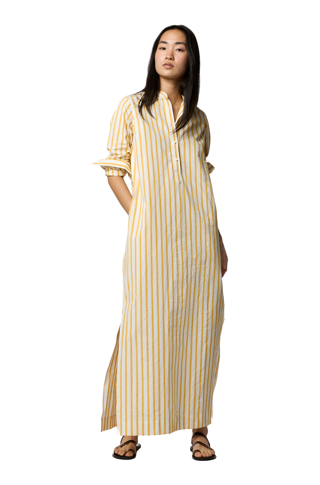ann-mashburn-Mandarin-Talitha-Shirtdress-yellow-white