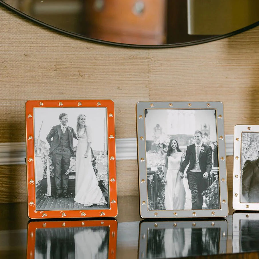 Enamel & Gold Locket Frame