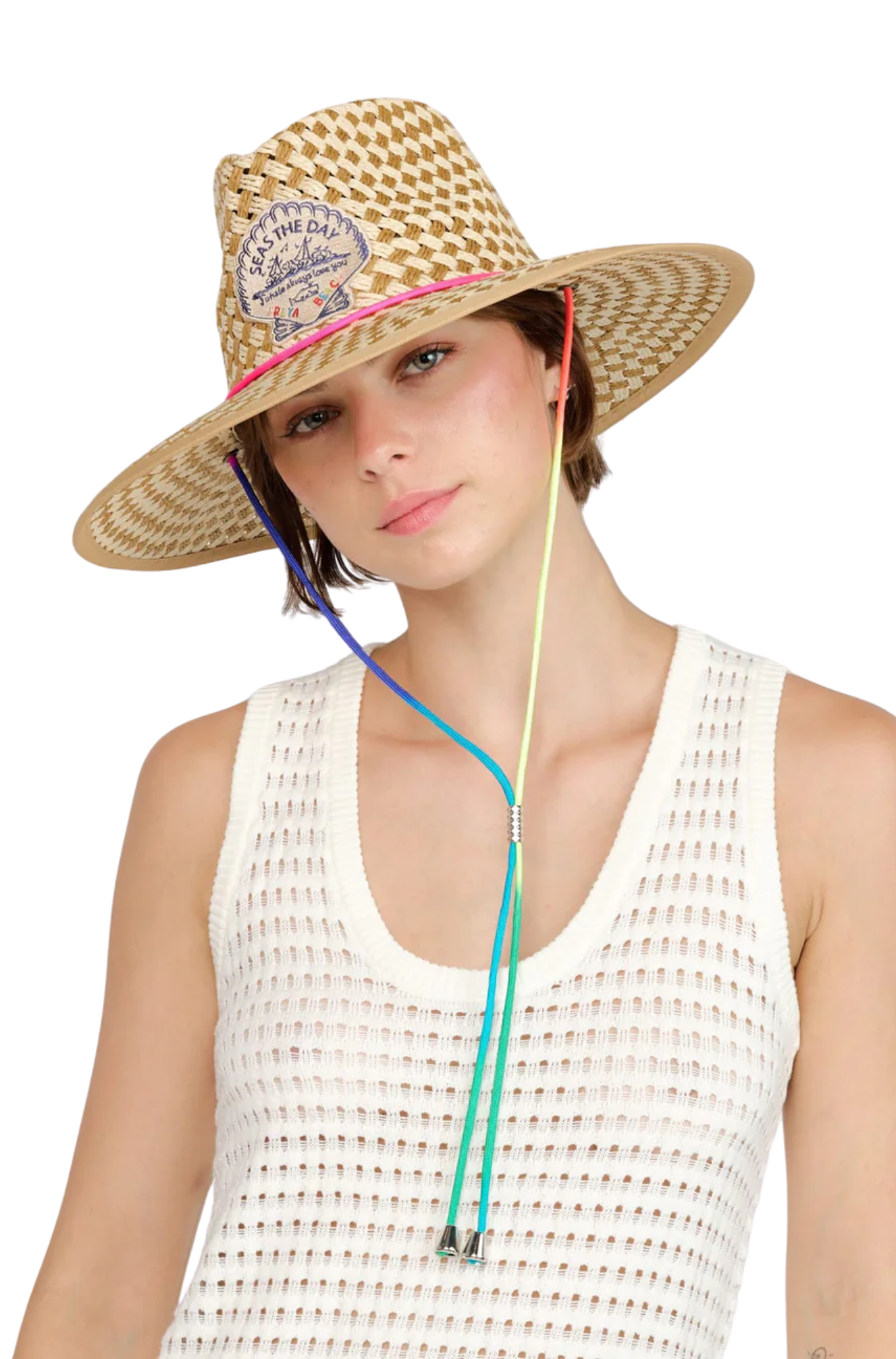 freya-lifegaurd-hat-seas-the-day-rainbow-strap