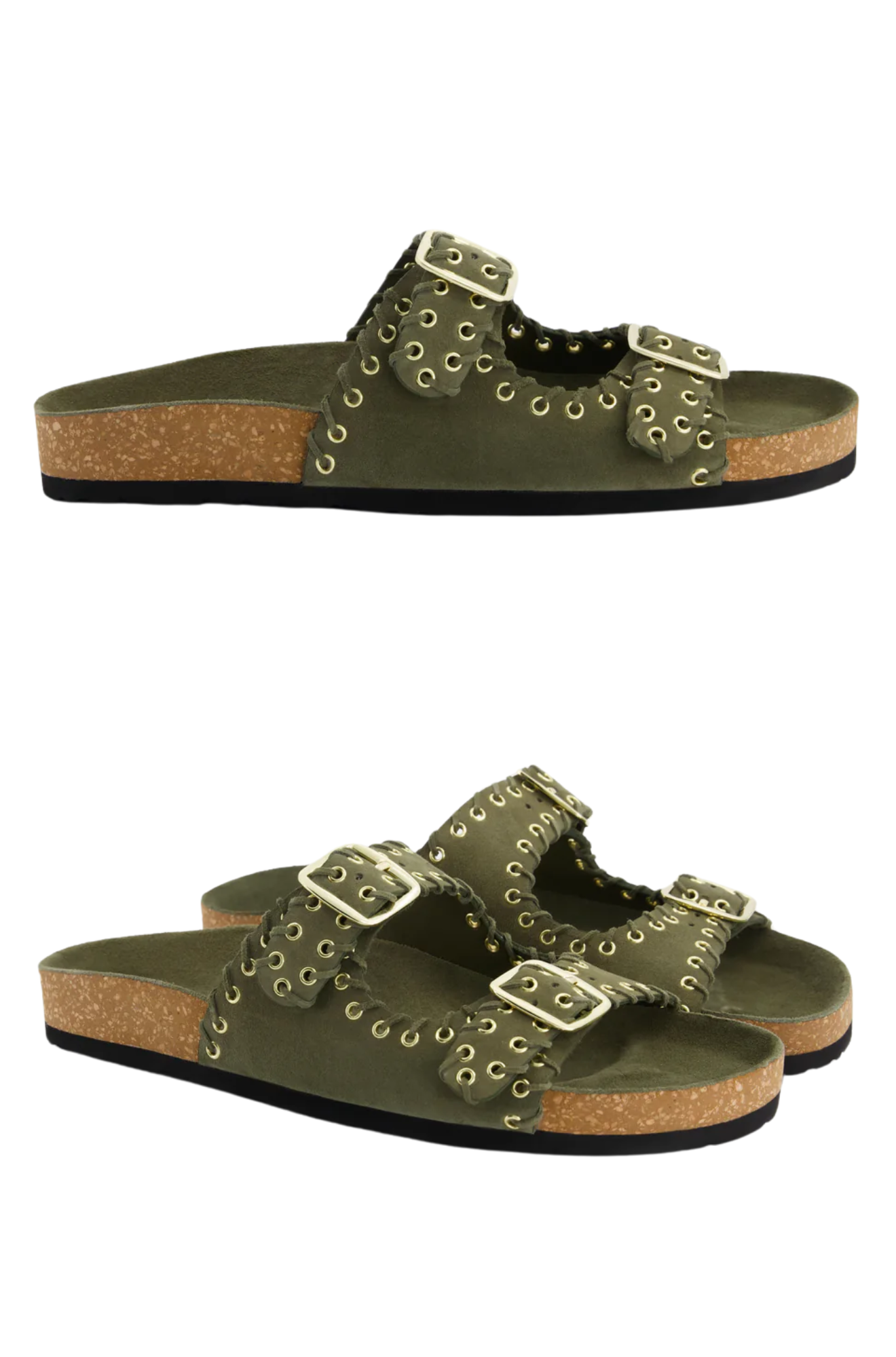 hartford-Ema-Sandals-green-gold