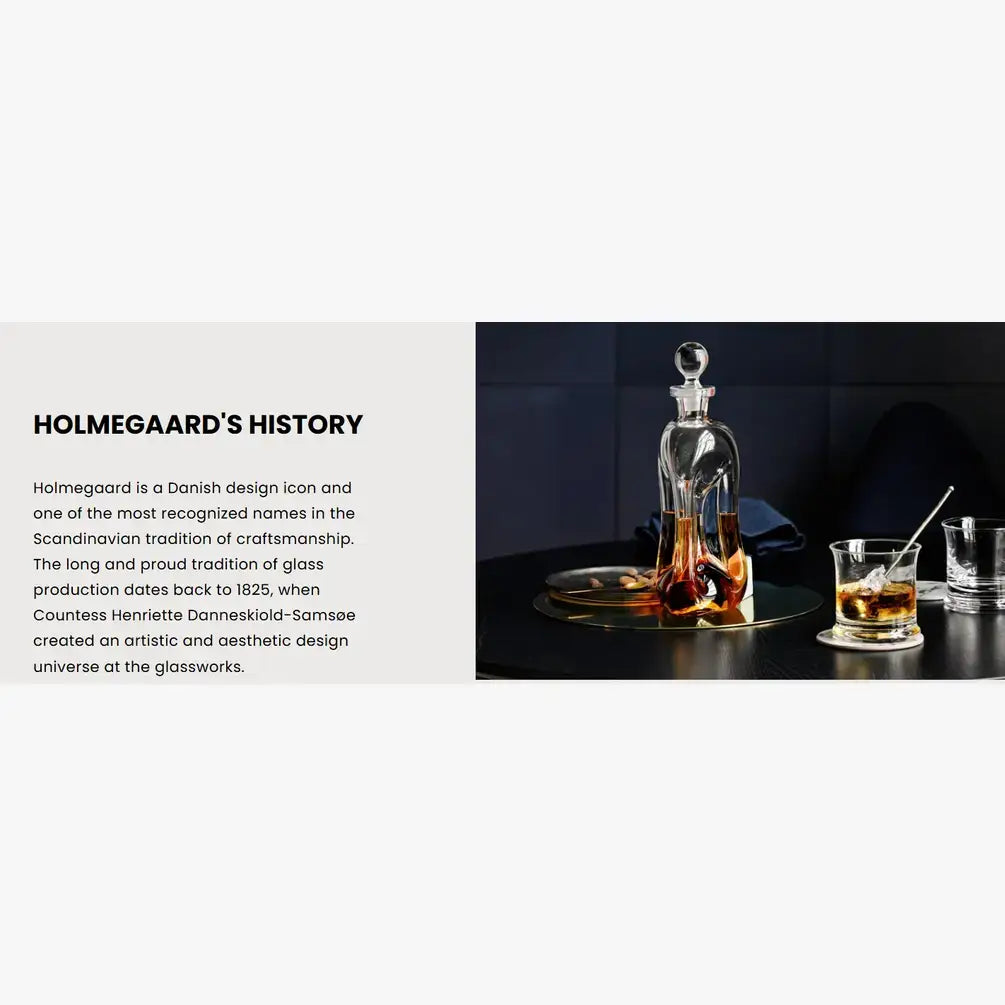 Holmegaard - Flora - Mouth-Blown Glass Vase - Clear