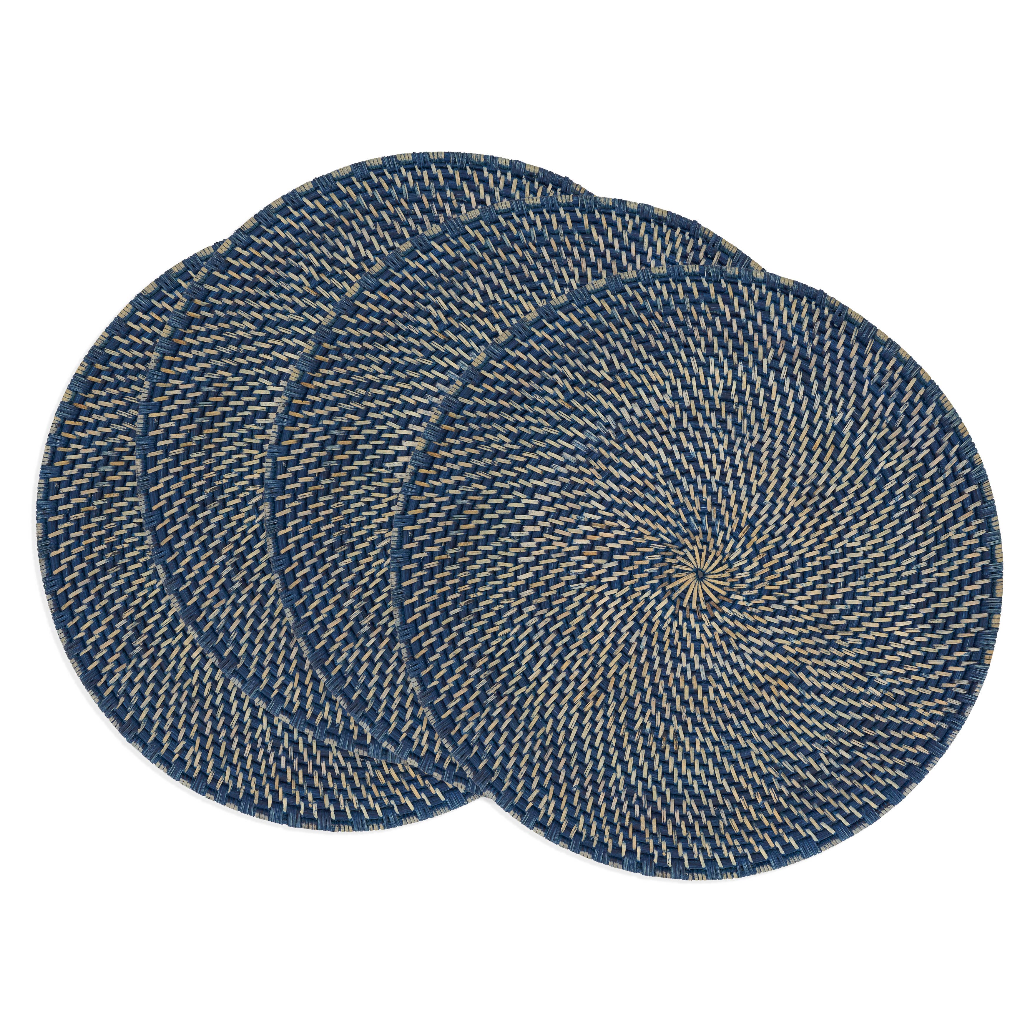 Textured Rattan Placemat - Set of 4