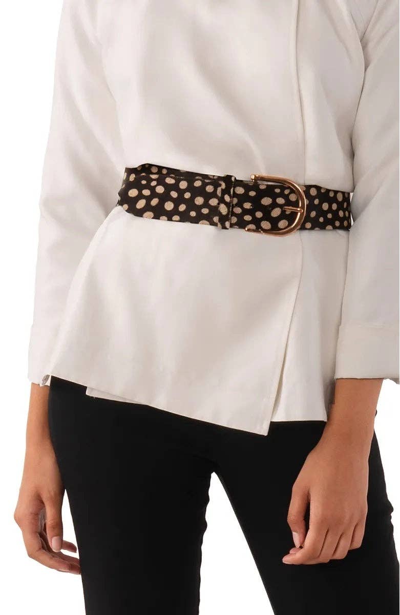 1 or 2 Inch Belted Bliss - Dalmation