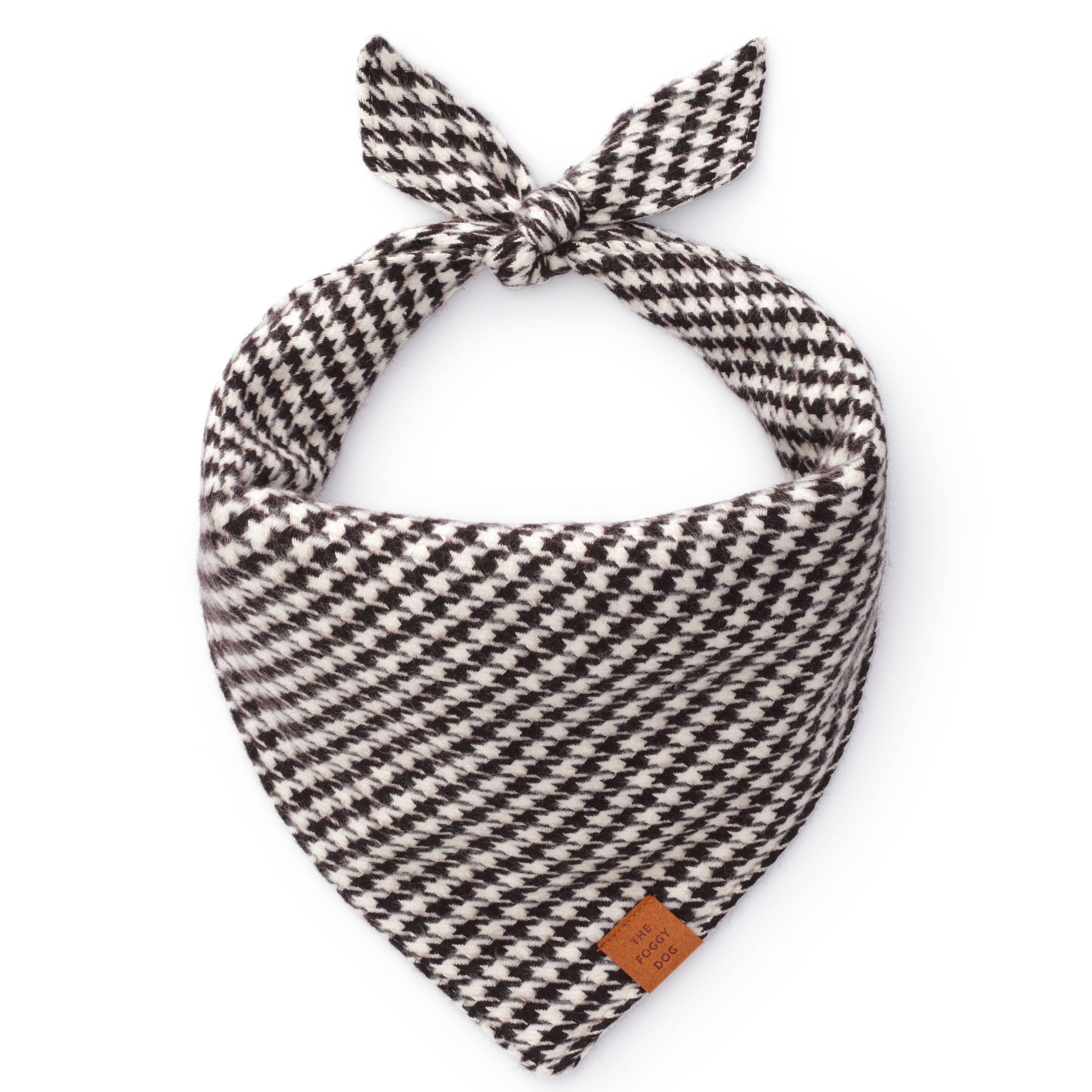 Houndstooth Flannel Winter Dog Bandana