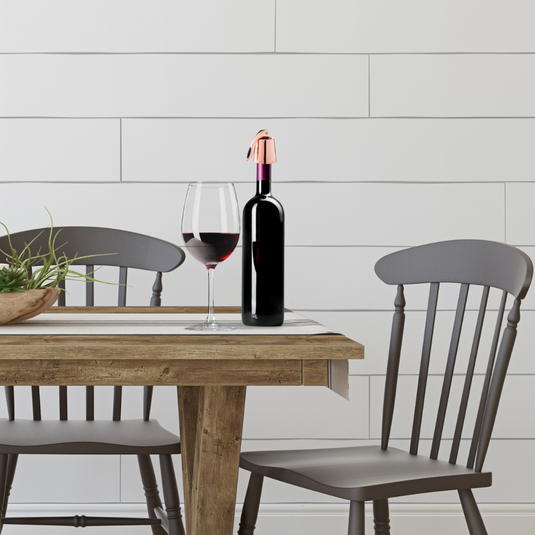 Set of 2 Airtight Bottle Stoppers, Copper