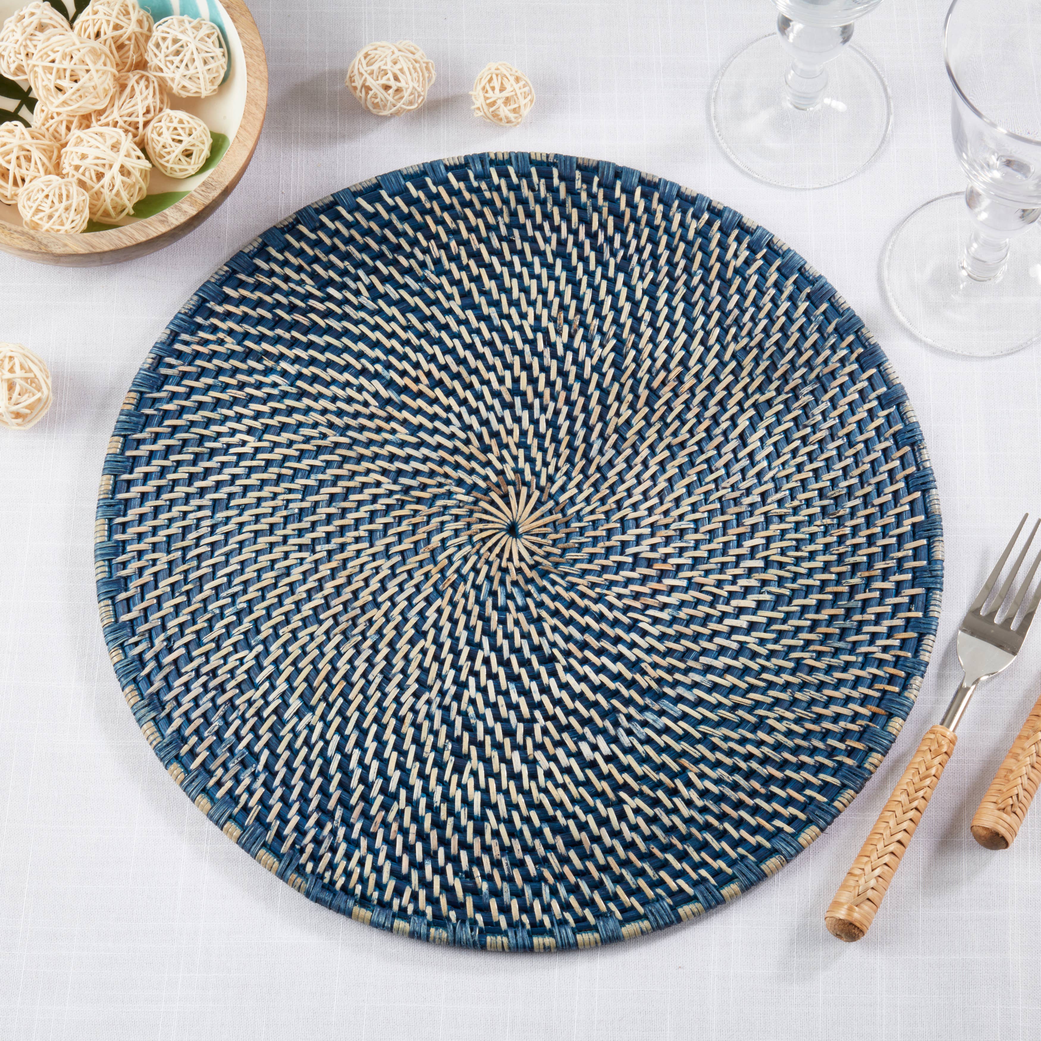 Textured Rattan Placemat - Set of 4