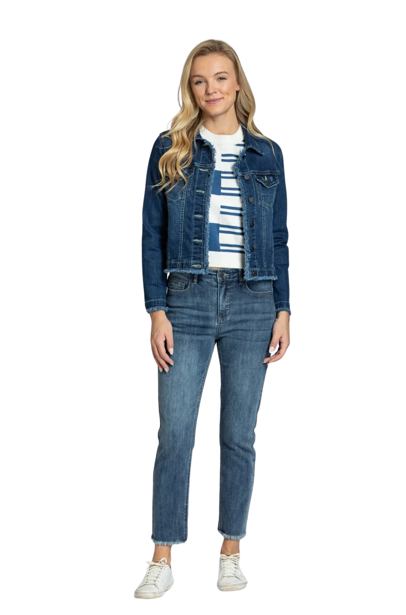 APNY-jean-jacket-with-frayed-detail-model-2