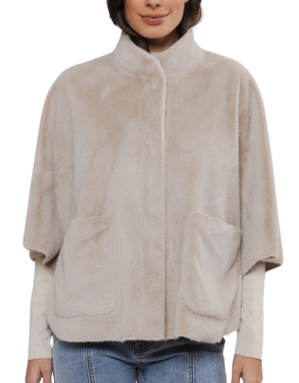 Dewi Faux Fur Cape