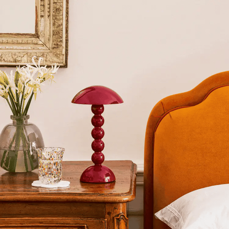 Lacquer Rechargeable Bobbin LED Lamp