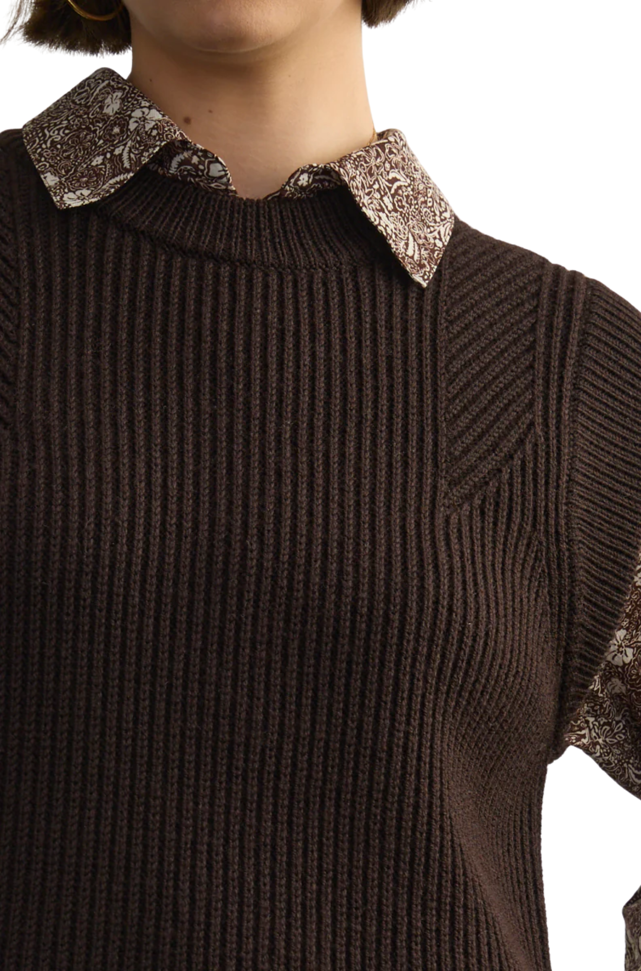 Margaret-O-Leary-jeanine-vest-chocolate