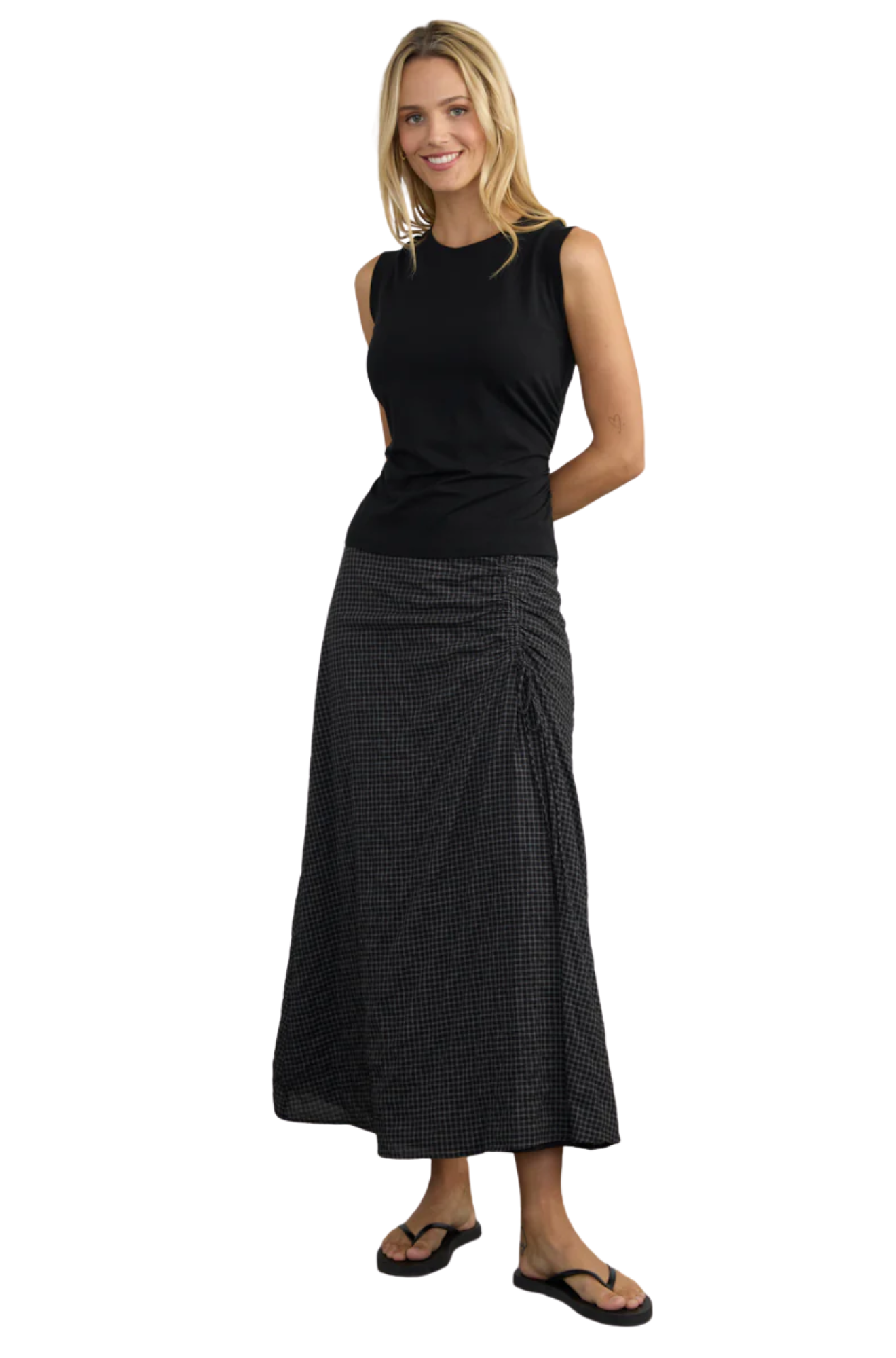 Margaret-O'Leary-clementine-skirt-black-grey
