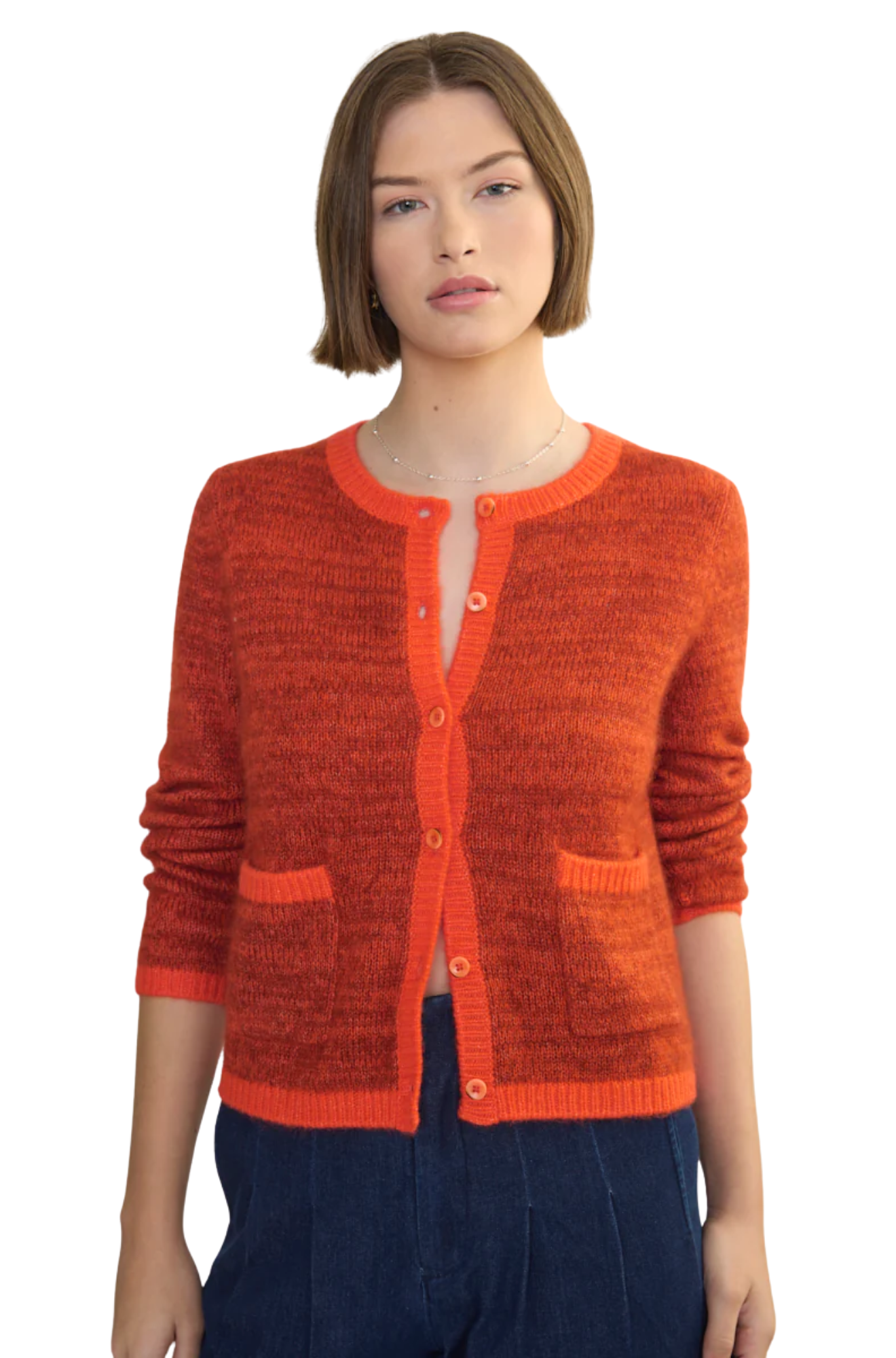 Margaret-O'Leary-coco-cardigan-garnet