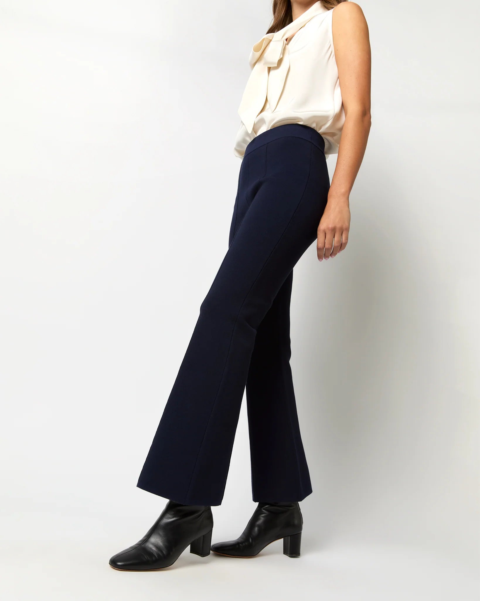 Lara Knit Flare Cropped Pant