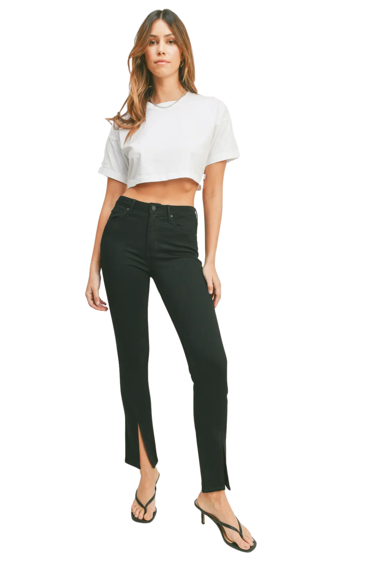 Split Hem Slim