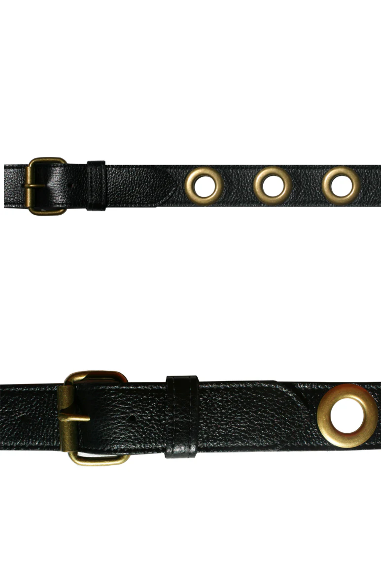 Kim White Grommet Belt