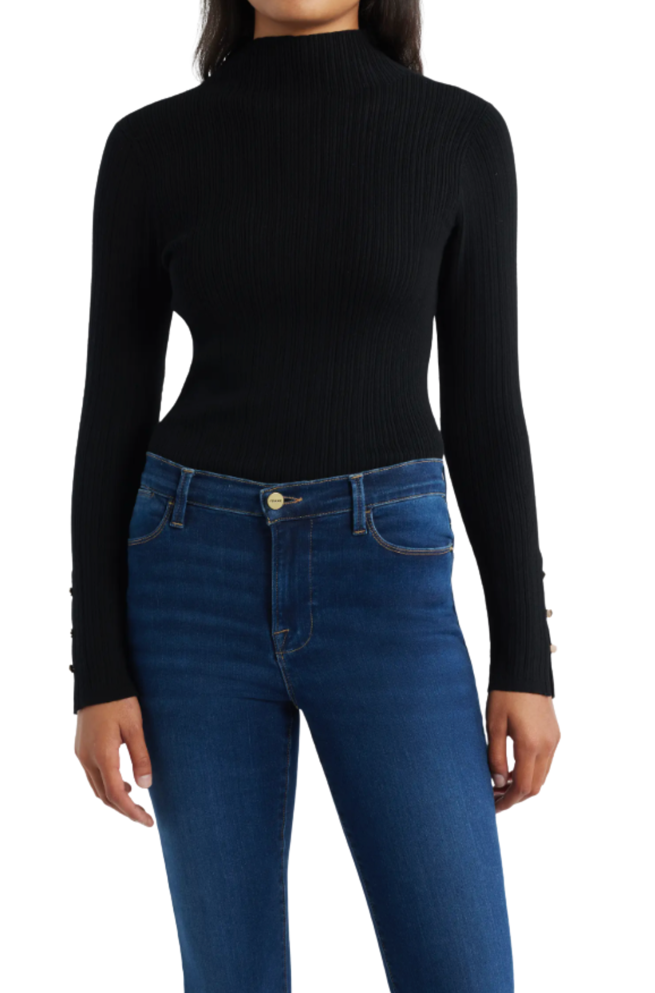 Phoebe Rib Mockneck