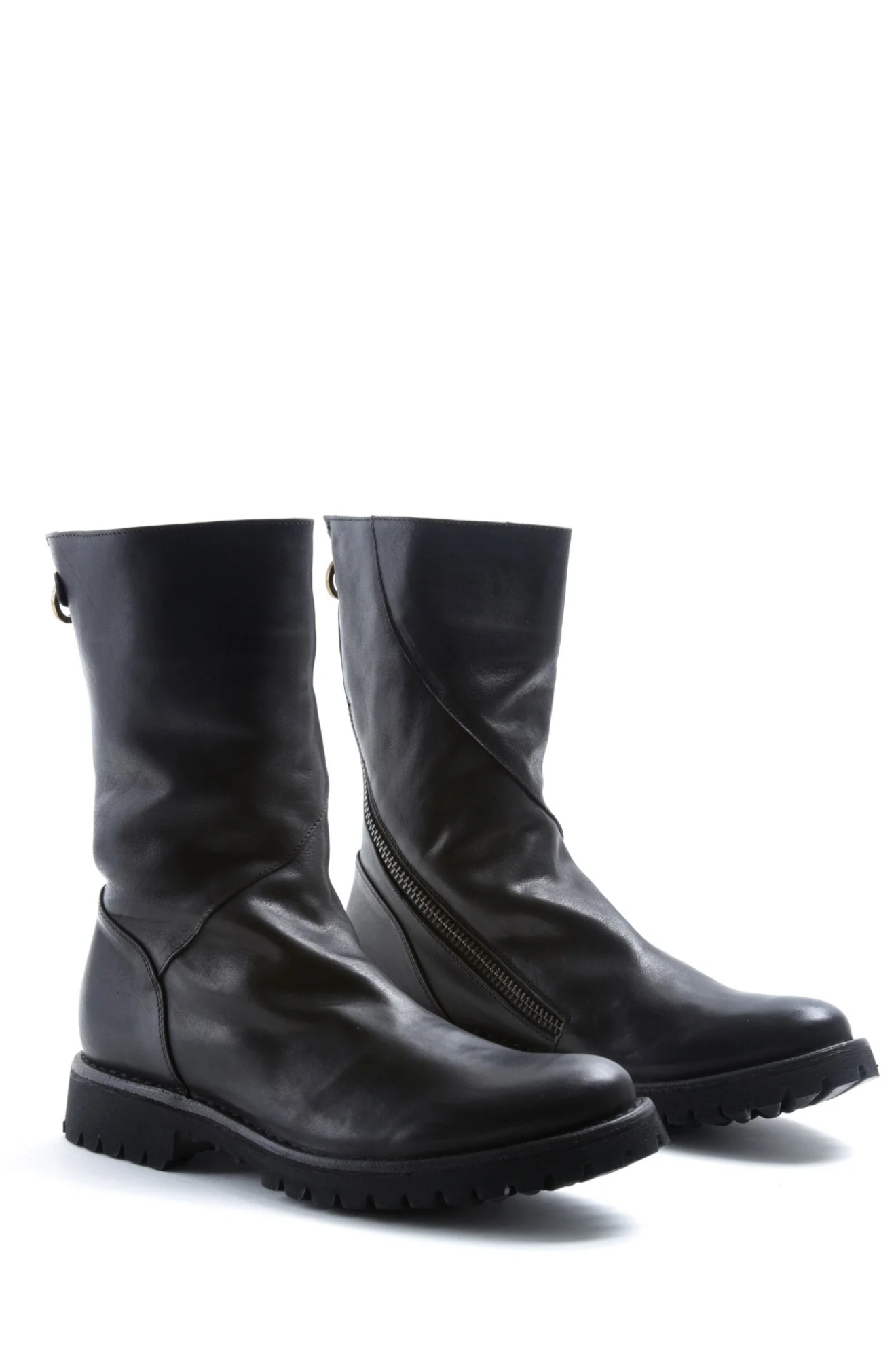 M-EZEE Black Leather Boots