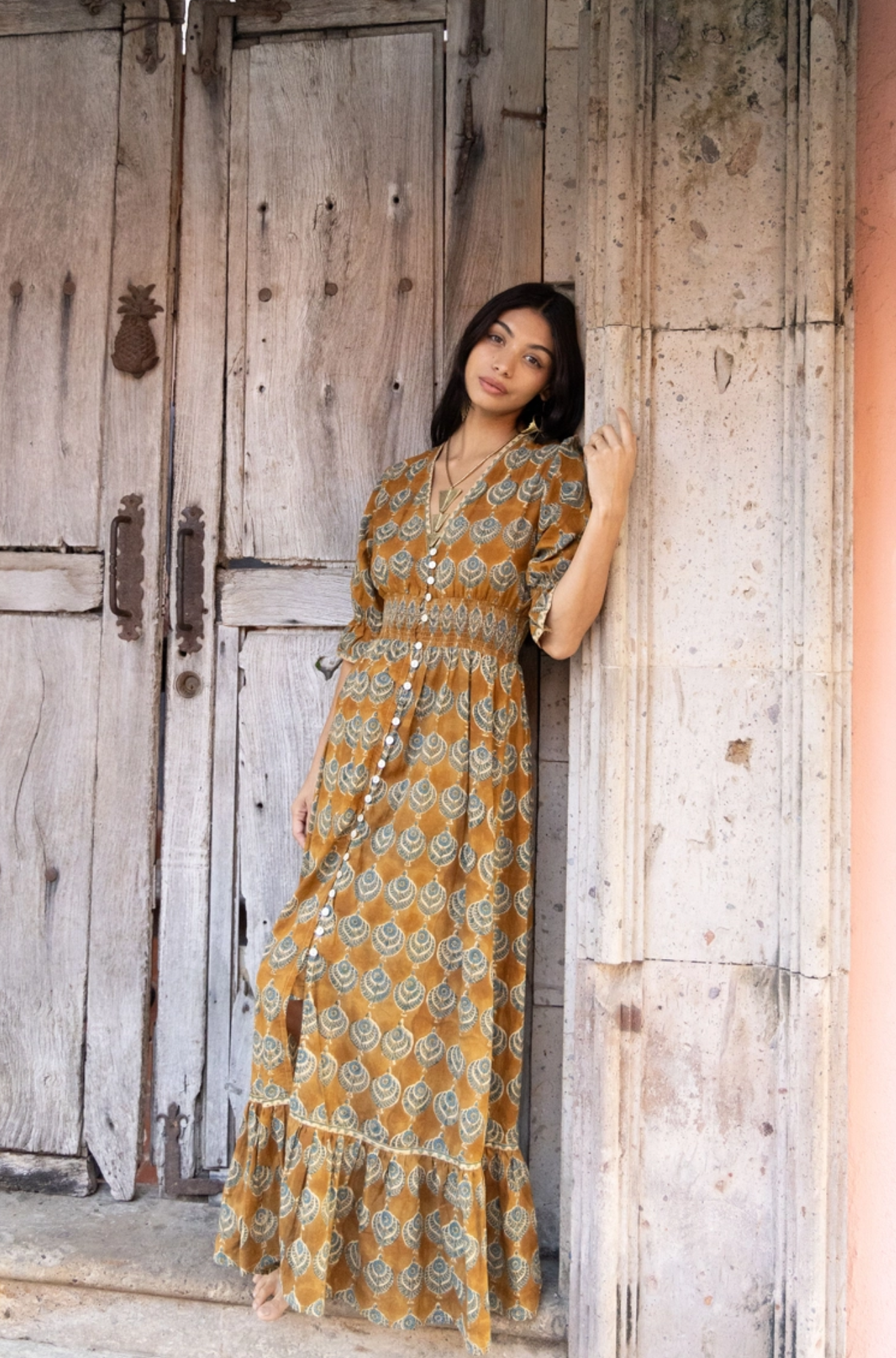 Tatiana Block Printed Dress