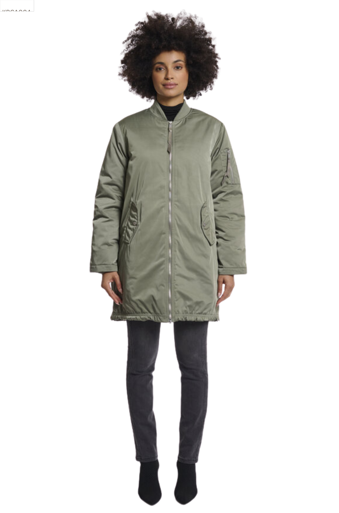 Star Long Bomber Jacket