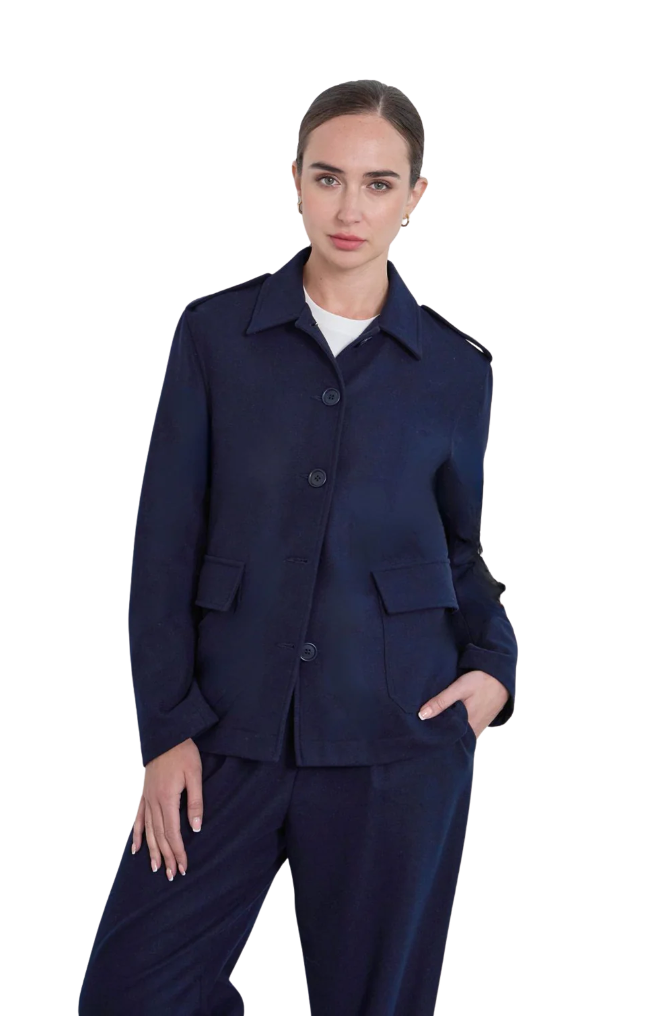 Valerie Jacket in Wool Flannel