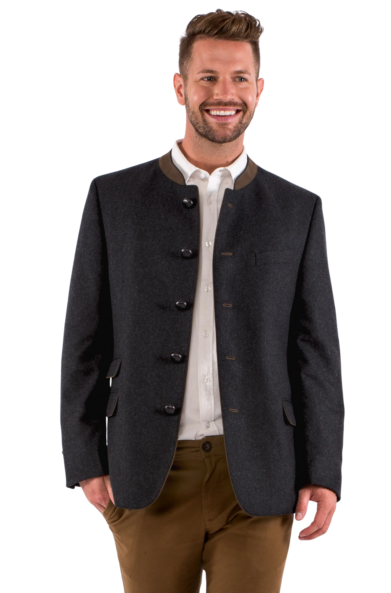 Edward - Classic Austrian Jacket in Charcoal