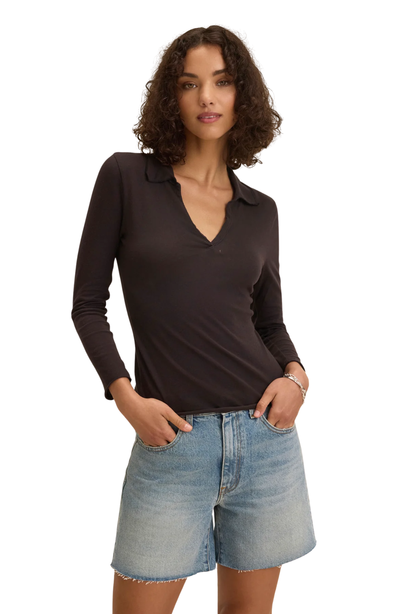 Reed Long Sleeve Polo Top