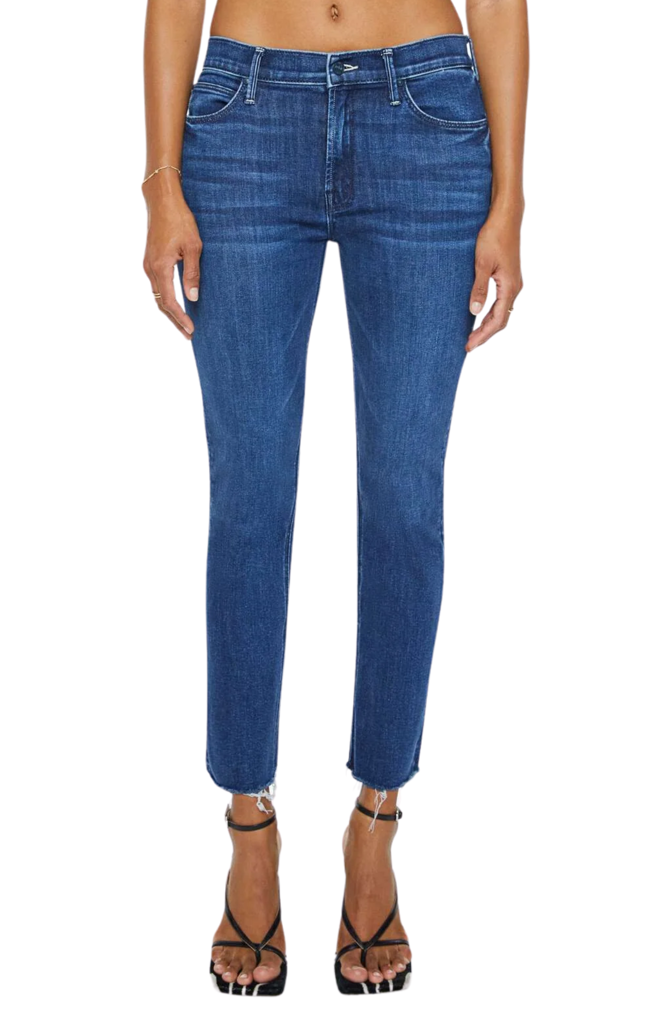 The Mid Rise Dazzler Ankle Fray