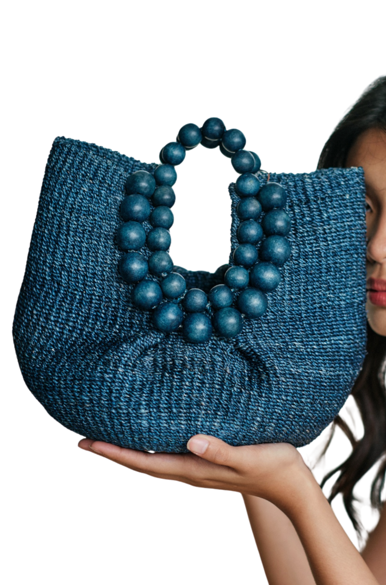 aranaz-Cueba-Beads-Handbag-navy-blue