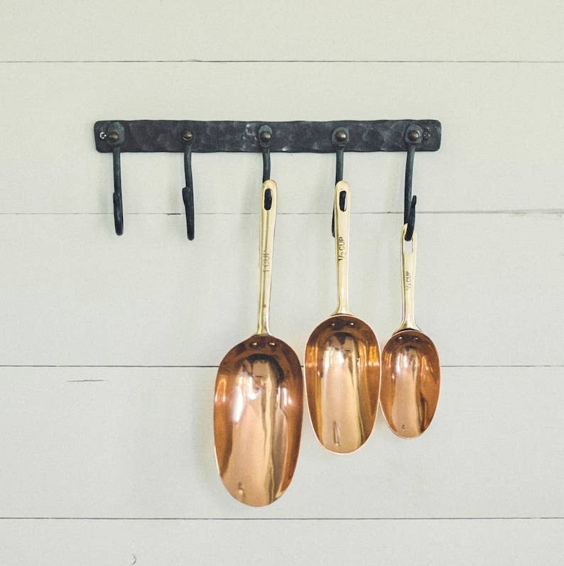 Copper Measuring Scoops - Set of 3