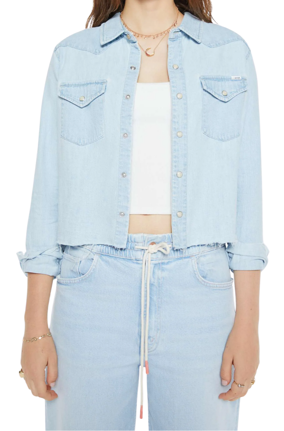 mother-The-Super-Ex's-Crop-Step-Fray-jacket-detail