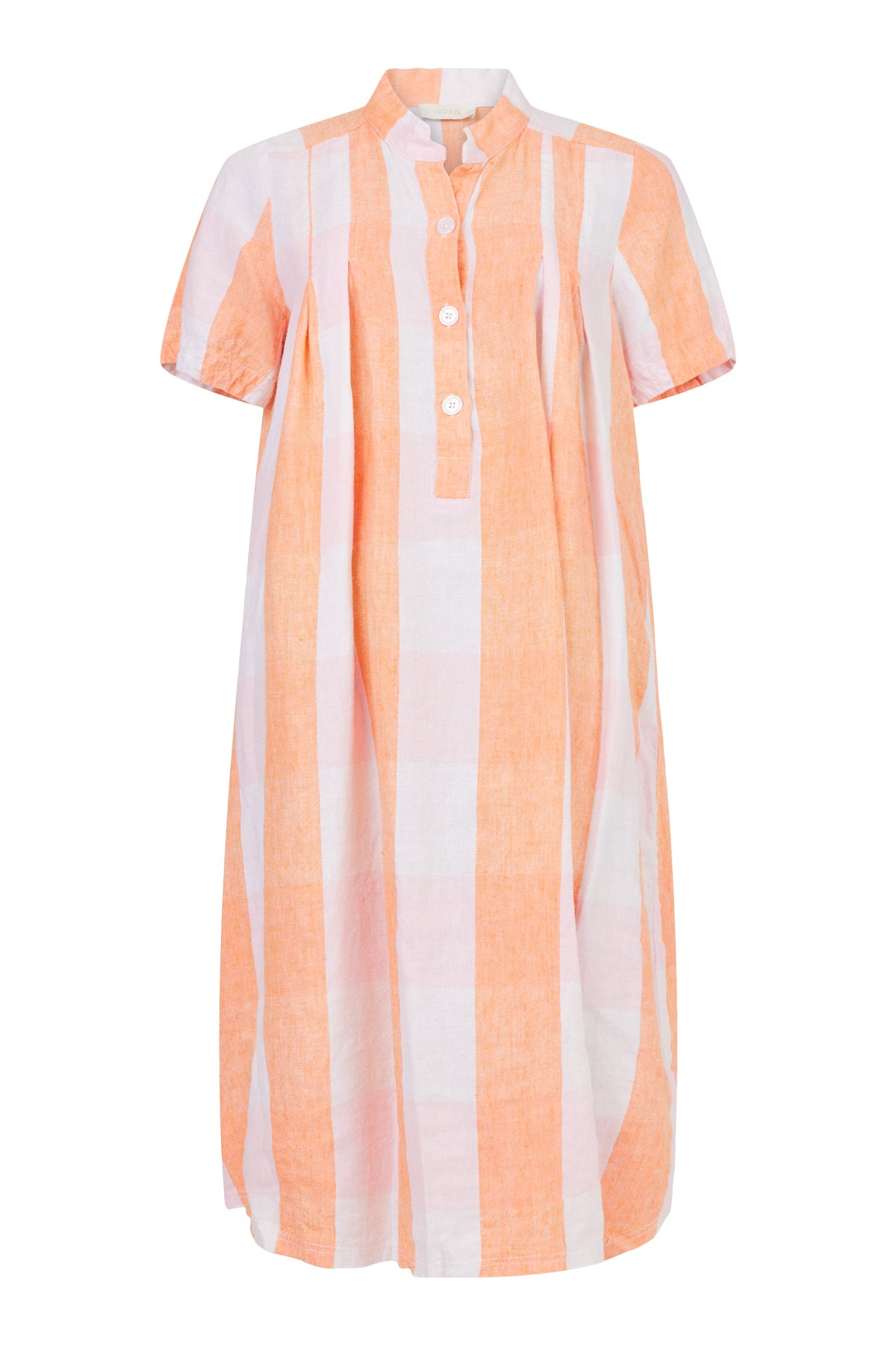 noen-striped-coral-white-dress