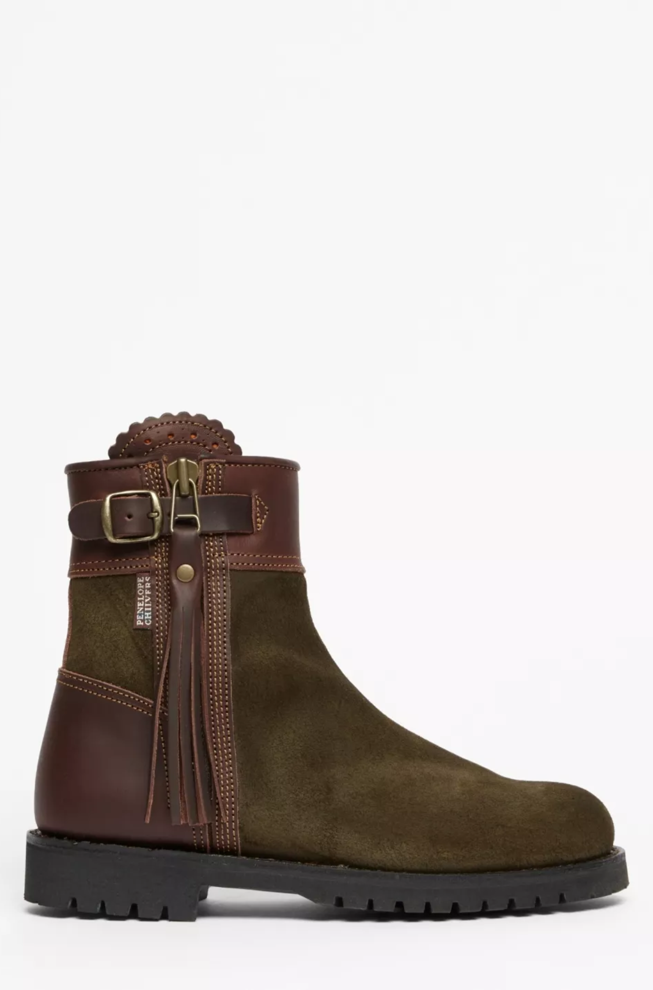 penelope-chilvers-Inclement-Cropped-Tassel-boot-seaweed-conker