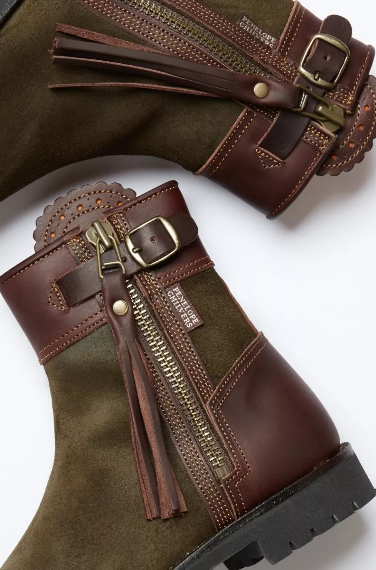 penelope-chilvers-Inclement-Cropped-Tassel-boot-seaweed-conker