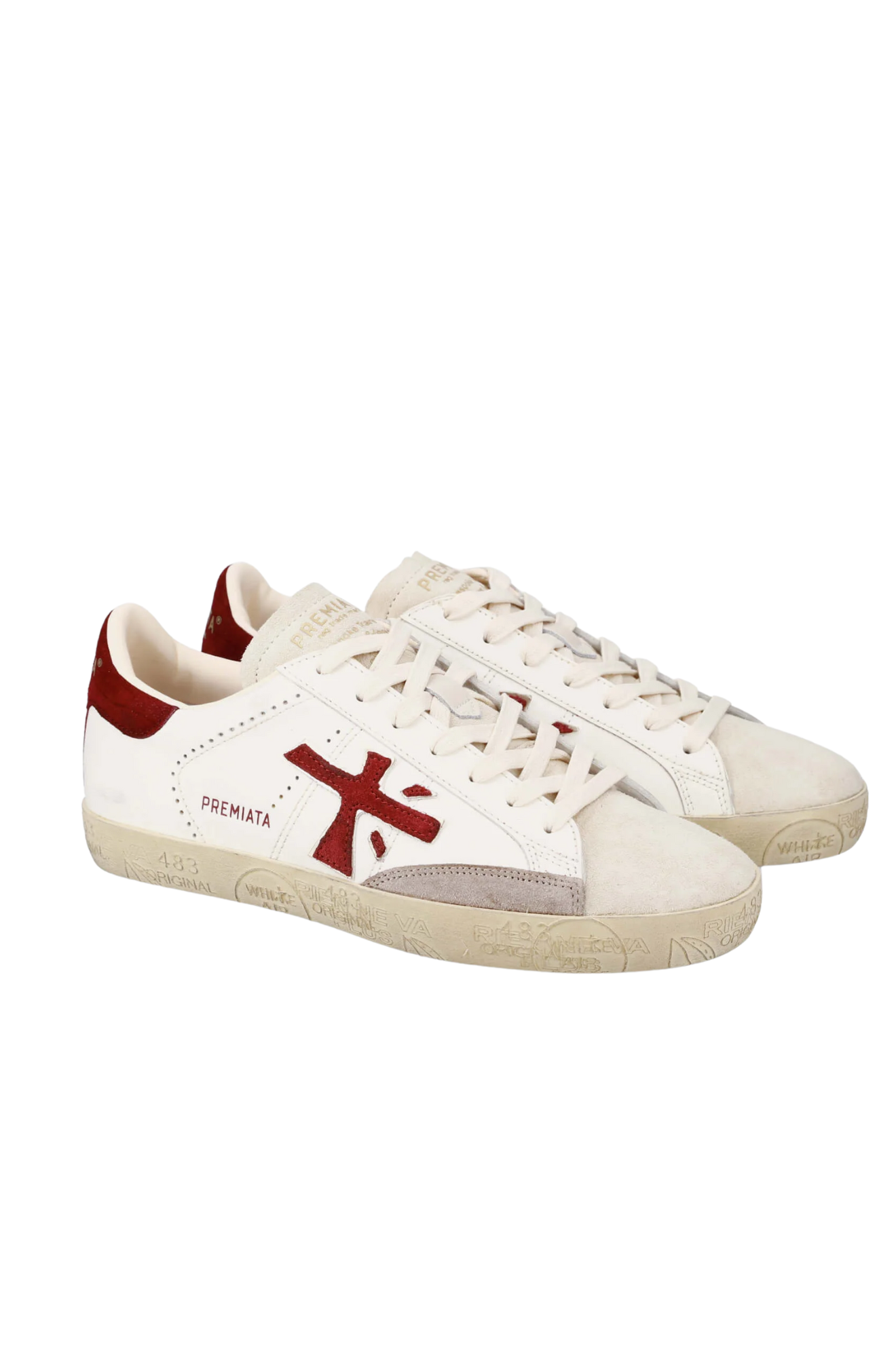 premiata-Stevend-Trainers-7604-white-red