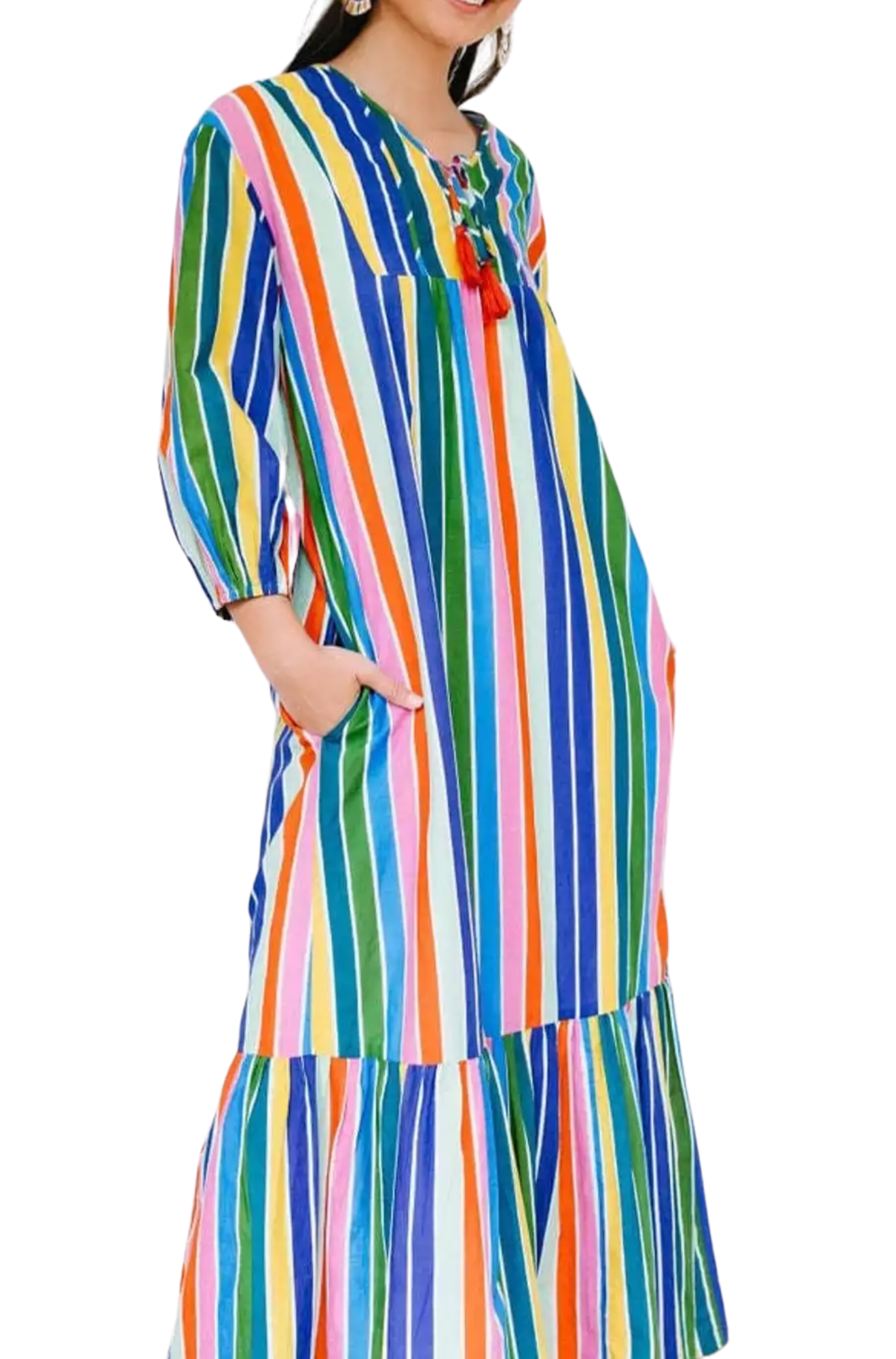 sunshine-tienda-copa-dress-rainbow-stripe